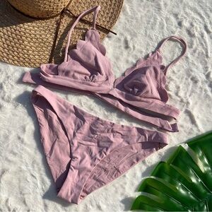 Marysia Light Pink Broadway and Newport Bikini Set